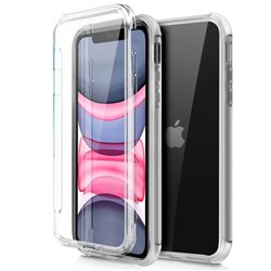 Funda Silicona 3D iPhone 11 (Transparente Frontal + Trasera)