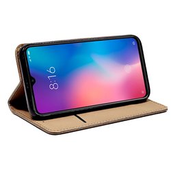 Funda Flip Cover Xiaomi Mi 9 Liso Beige