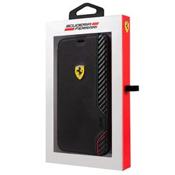 Funda Flip Cover iPhone XS Max Licencia Ferrari Negro