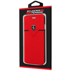 Funda Flip Cover iPhone 6 / 6s / iPhone 7 / 8 Licencia Ferrari Rojo