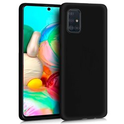 Funda Silicona Samsung A715 Galaxy A71 (Negro)