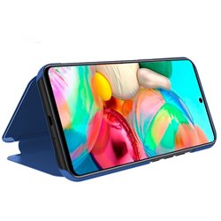 Funda Flip Cover Samsung A715 Galaxy A71 Clear View Azul