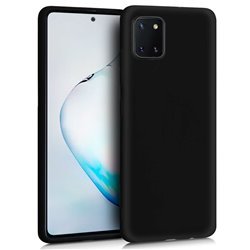 Funda Silicona Samsung N770 Galaxy Note 10 Lite (Negro)