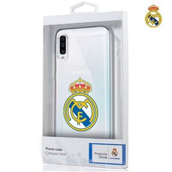Carcasa Samsung A705 Galaxy A70 Licencia Fútbol Real Madrid Transparente