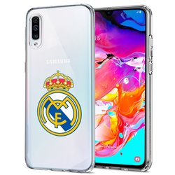 Carcasa Samsung A705 Galaxy A70 Licencia Fútbol Real Madrid Transparente