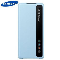Funda Original Samsung G985 Galaxy S20 Plus Wallet Cover Smart Clear Azul (Con Blister)