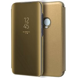 Funda Flip Cover Xiaomi Redmi Note 8T Clear View Dorado