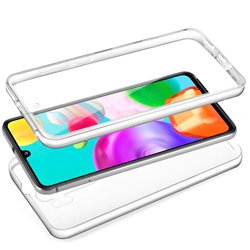 Funda Silicona 3D Samsung A415 Galaxy A41 (Transparente Frontal + Trasera)