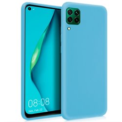 Funda Silicona Huawei P40 Lite (Celeste)