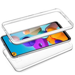 Funda Silicona 3D Samsung A217 Galaxy A21s (Transparente Frontal + Trasera)