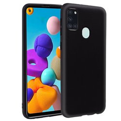 Funda Silicona Samsung A217 Galaxy A21s (Negro)