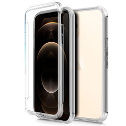 Funda Silicona 3D iPhone 12 Pro Max (Transparente Frontal + Trasera)