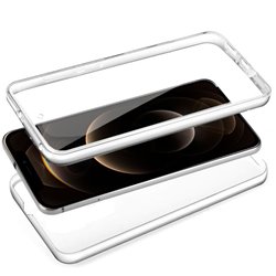 Funda Silicona 3D iPhone 12 Pro Max (Transparente Frontal + Trasera)