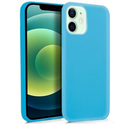 Funda Silicona iPhone 12 / 12 Pro (Celeste)