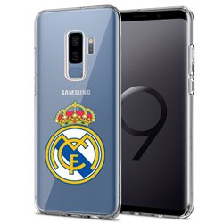 Carcasa Samsung G965 Galaxy S9 Plus Licencia Fútbol Real Madrid Transparente