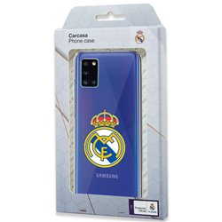 Carcasa Samsung A315 Galaxy A31 Licencia Fútbol Real Madrid Transparente