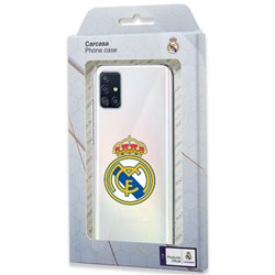 Carcasa Samsung A515 Galaxy A51 Licencia Fútbol Real Madrid Transparente