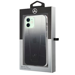 Carcasa iPhone 12 / 12 Pro Licencia Mercedes-Benz Negro Ahumado