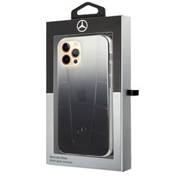 Carcasa iPhone 12 Pro Max Licencia Mercedes-Benz Negro Ahumado