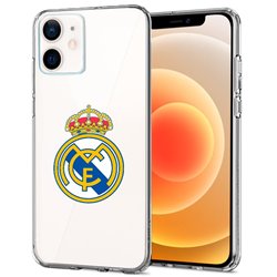 Carcasa IPhone 12 mini Licencia Fútbol Real Madrid Transparente