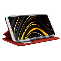 Funda Flip Cover Xiaomi Pocophone M3 Liso Rojo