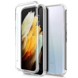 Funda COOL Silicona 3D para Samsung G998 Galaxy S21 Ultra (Transparente Frontal + Trasera)