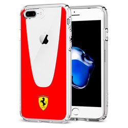 Carcasa COOL para iPhone 7 Plus / iPhone 8 Plus Licencia Ferrari Transparente