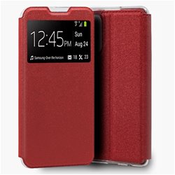 Funda COOL Flip Cover para Xiaomi Redmi Note 10 / Note 10S Liso Rojo