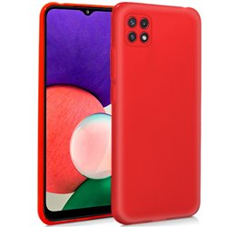 Funda COOL Silicona para Samsung A226 Galaxy A22 5G (Rojo)