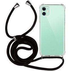 Funda colgante con cuerda para Samsung Galaxy A10 negro